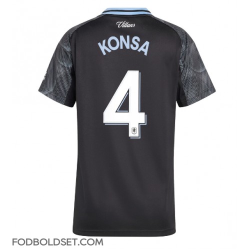 Aston Villa Ezri Konsa #4 Udebanetrøje Dame 2025-26 Kortærmet